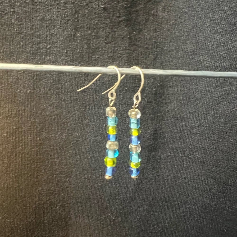 Glass bead earrings